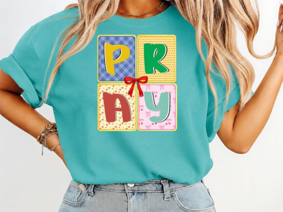 Brushstroke Fall Coquette Pray T-Shirt Graphics