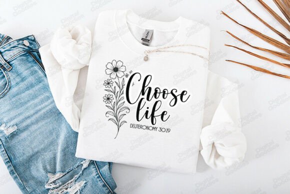 Choose Life Floral Faith Typography Review