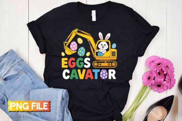 Easter Eggs Cavator Png: A Charming Embroidery Design