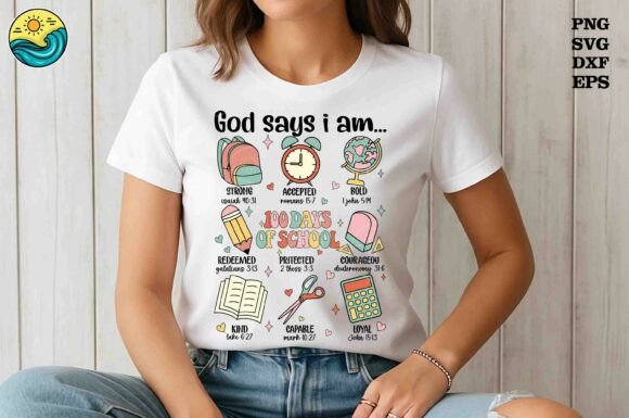 God Says I Am SVG: Graphics & T-Shirt Designs