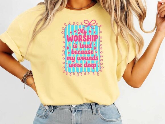 My Worship is Loud Faith T-Shirt Design Graphics Review