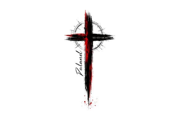 Palm Sunday Blood Cross Graphics for T-Shirt Designs
