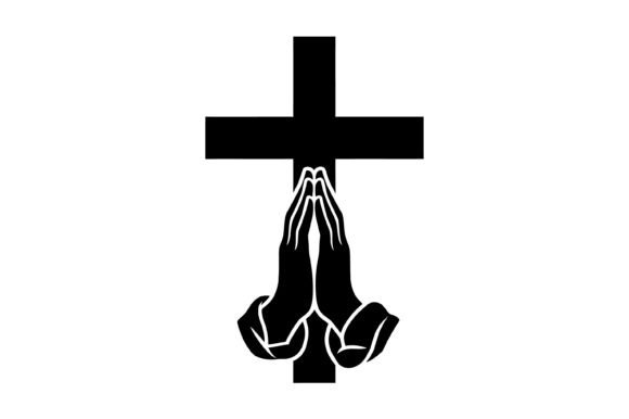 Praying Hands Cross Design: A Versatile Graphic for T-Shirt Designs