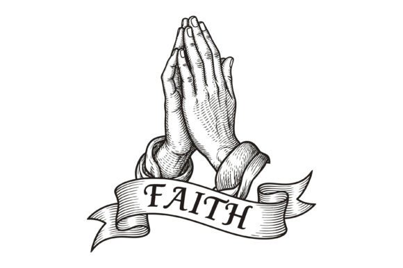 Review: Faith Praying Hands Vintage Design for Graphics